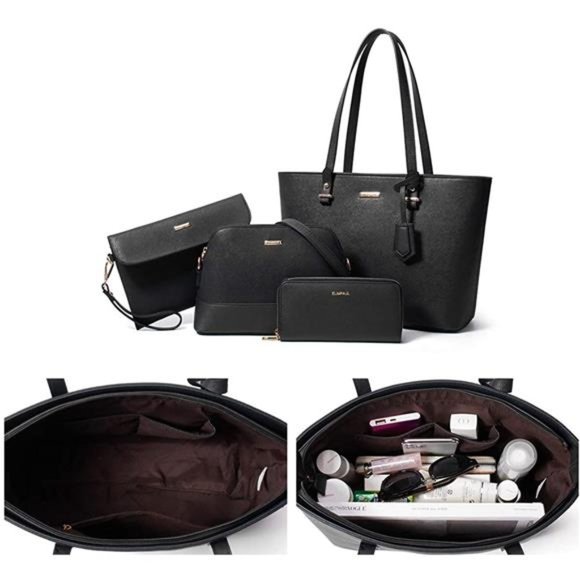 4pc Womens Handbag, Wallet, Tote, and Shoulder Bag - Picture 2 of 4